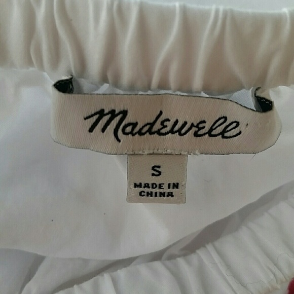 MADEWELL l Embroidered Off-the-Shoulder Top - Picture 5 of 6